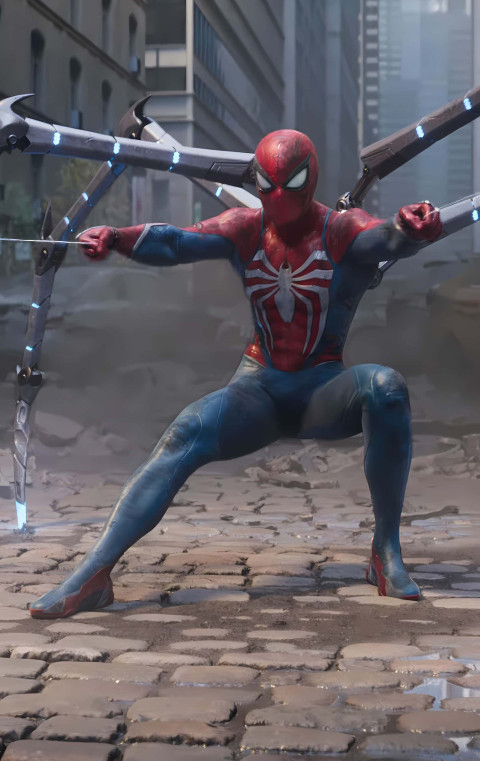 Spiderman Caught in Action Photo for Wallpaper