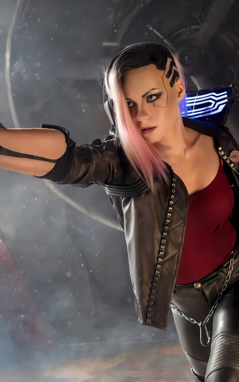 Epic Cyberpunk Girl Wallpaper Download 4K