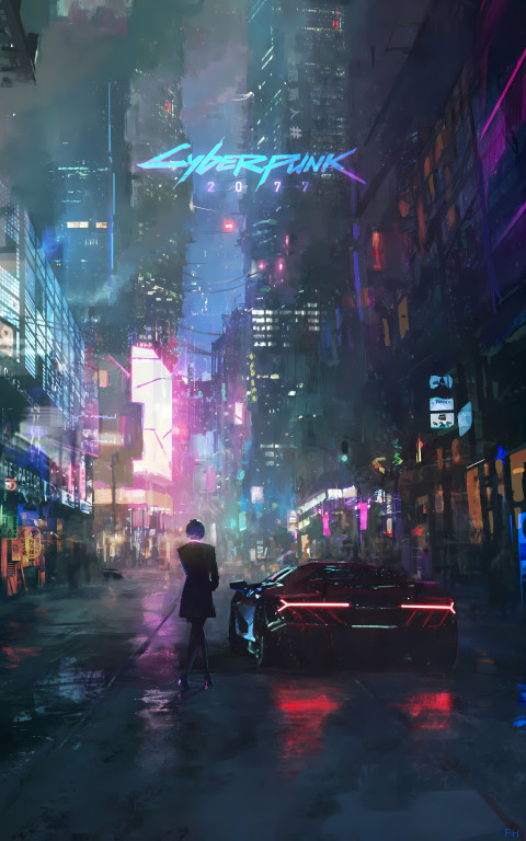Cyberpunk Futuristic City Digital Art Wallpaper 4K