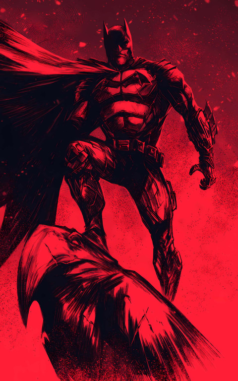 Cool Red Batman HD Art Wallpaper