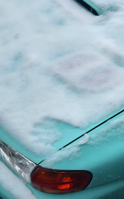 Sparkle Car Snowflake Design Wallpaper