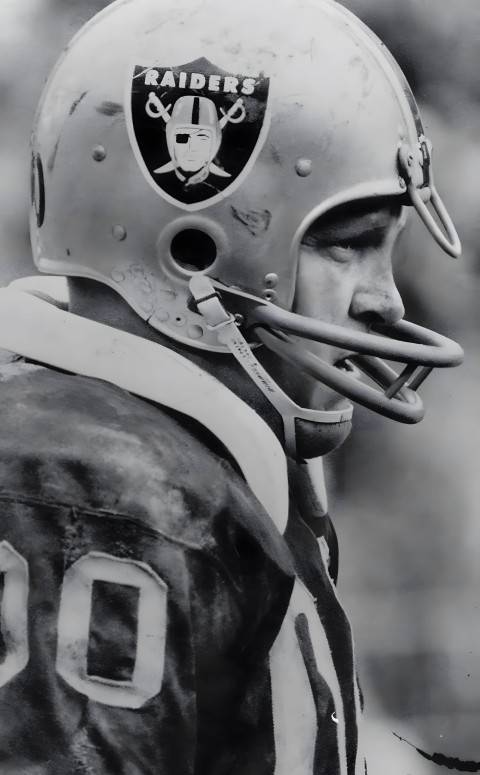 Iconic Raiders Player Stadium Image for Fans