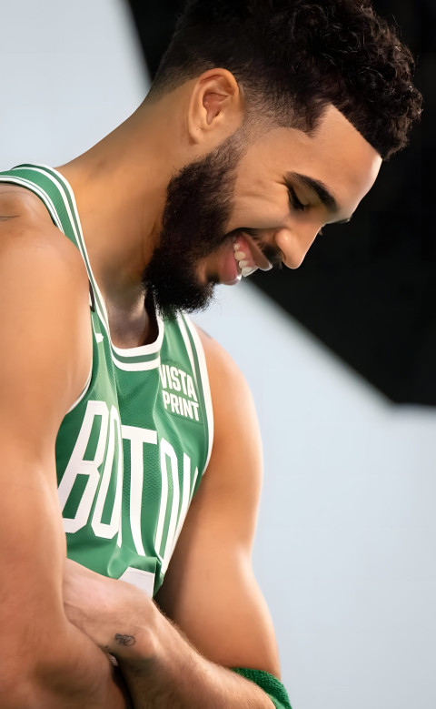Sharp Jayson Tatum Look Wallpaper