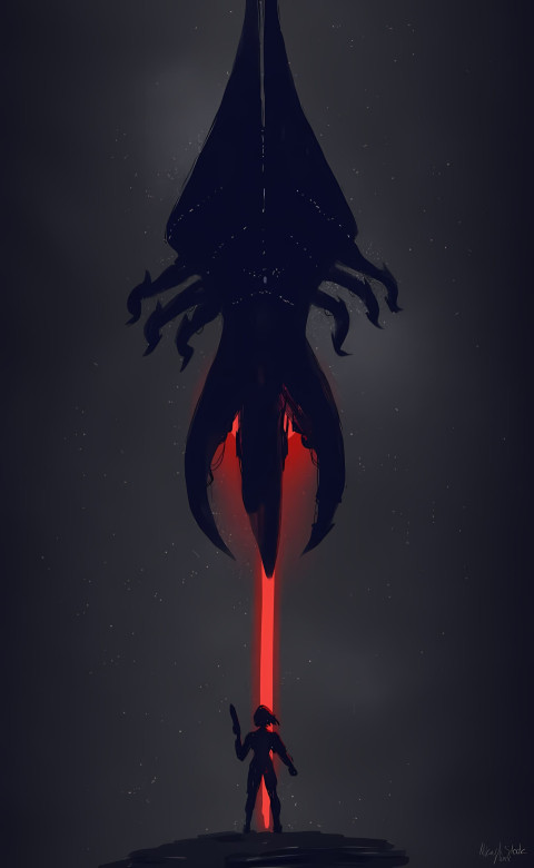 Sleek Mass Effect Phone Wallpaper