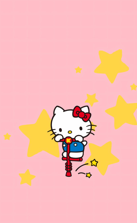 My Melody Spring Stars Phone Wallpaper