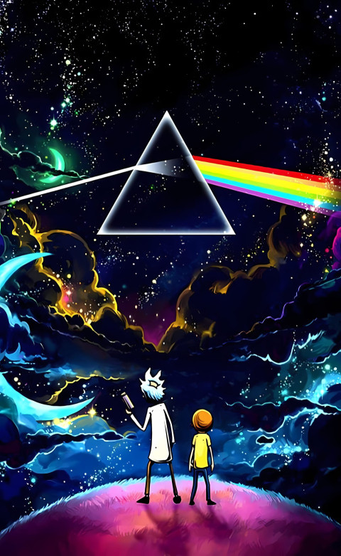 Rick and Morty Colorful 4K Wallpaper