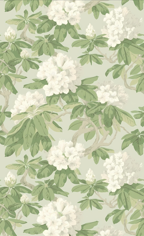 Elegant Sage Green Floral Mobile Image Ultra HD