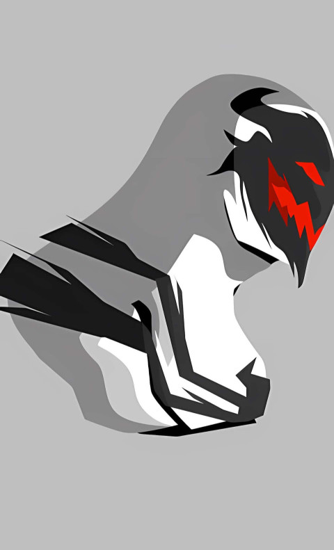 Venom Action Hero White Wallpaper For Phone