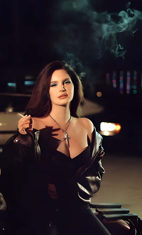 Lana Del Rey Smoking HD Wallpaper For MObile