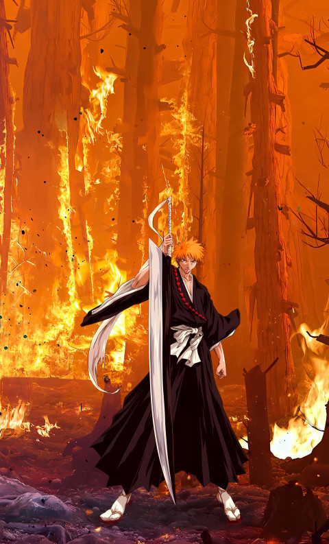 Bleach Bankai Mode Mobile Wallpaper