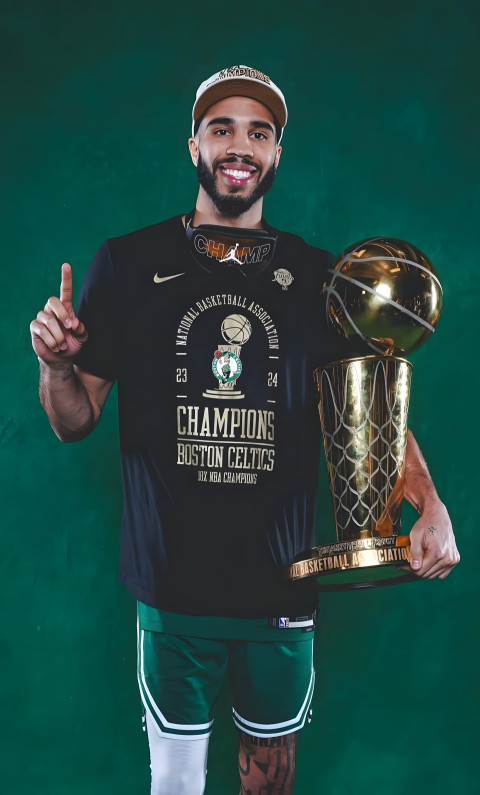 Young Star Jayson Tatum Mobile Pic