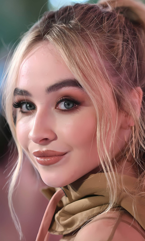 Sabrina Carpenter 4K Phone Art