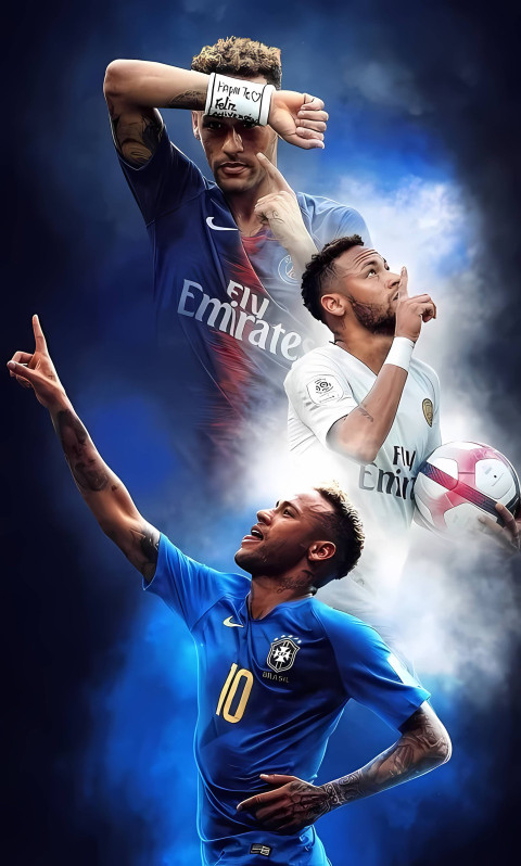 Neymar Portrait Picture Wallpaper