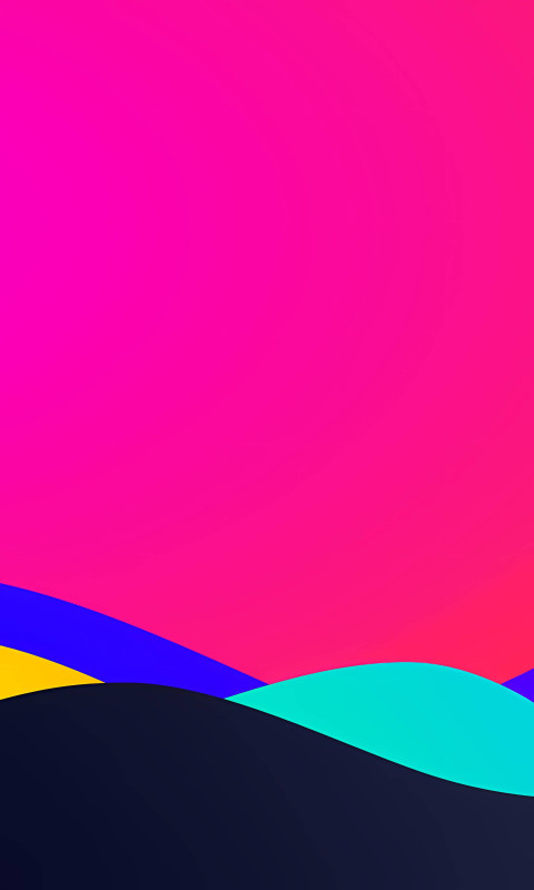 Colorful Geometric Shapes Mobile Wallpaper