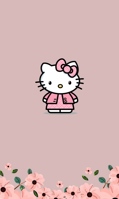My Melody and Hello Kitty Mobile Wallpaper