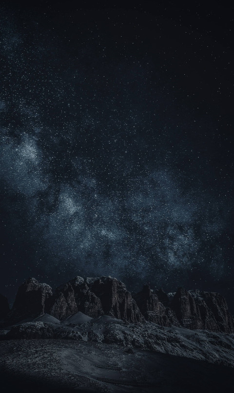 Night Sky with Shooting Star Image