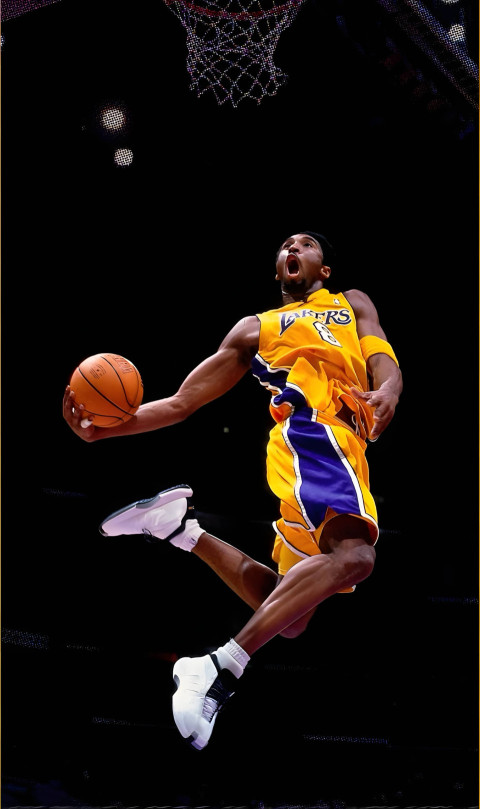 Kobe Bryant Dunk Wallpaper in 4K