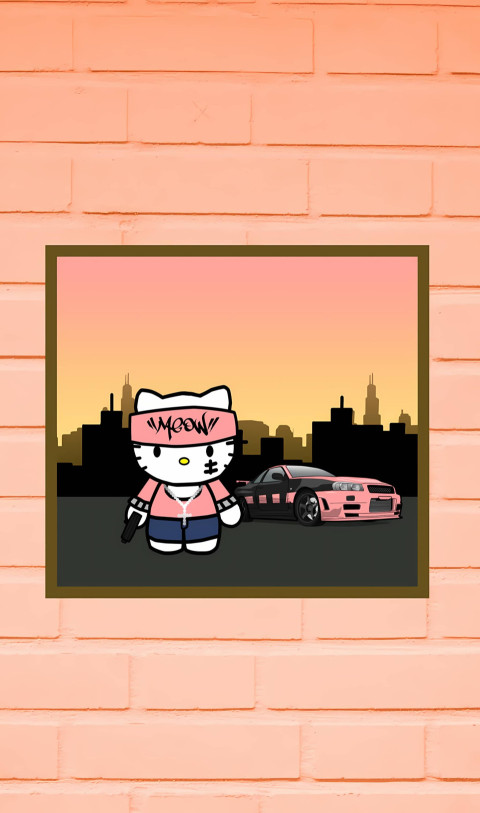 My Melody and Kuromi Adventure Mobile Wallpaper