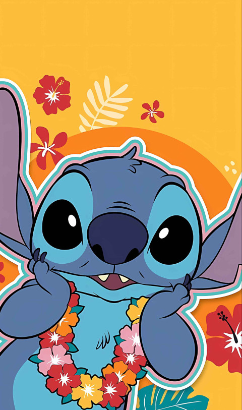 Cute Stitch 4K Background for Phone