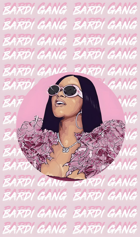 Glam Cardi B Mobile Background