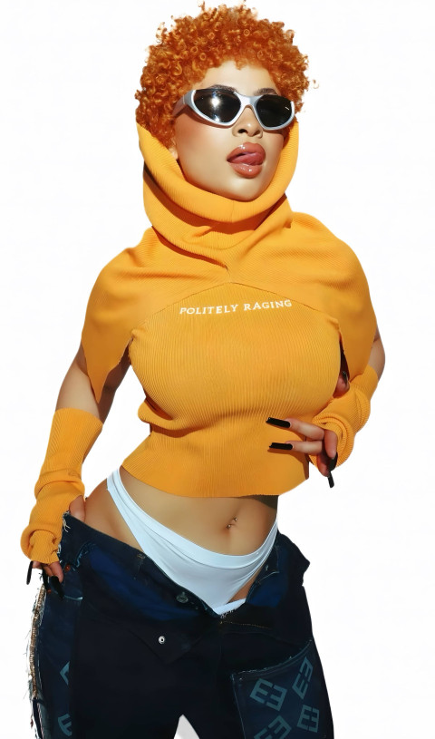 Ice Spice Elegant Look Mobile Background