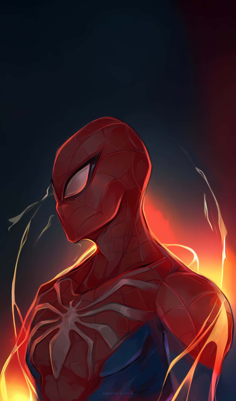 Cool Spiderman Background for Mobile Device
