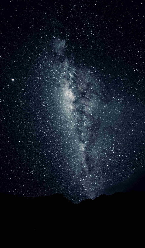 Starry Horizon Phone Background