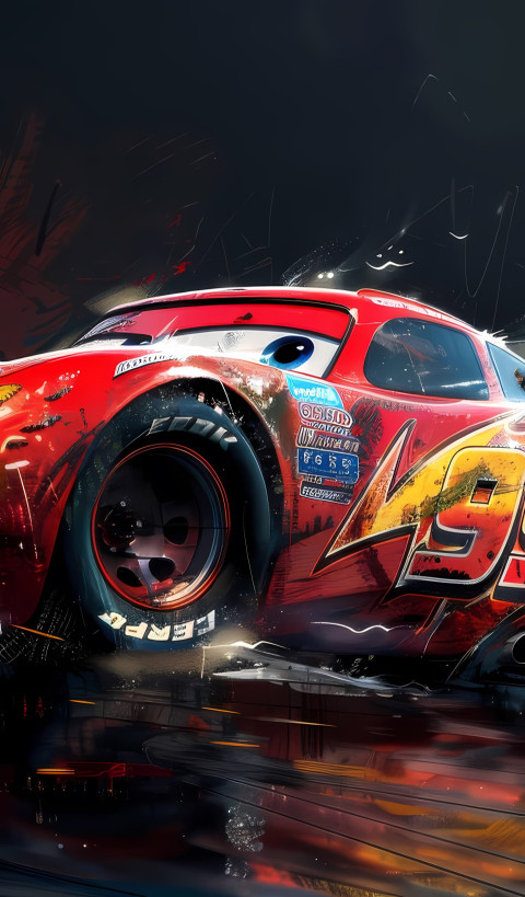Lightning McQueen iPhone Bold Pic