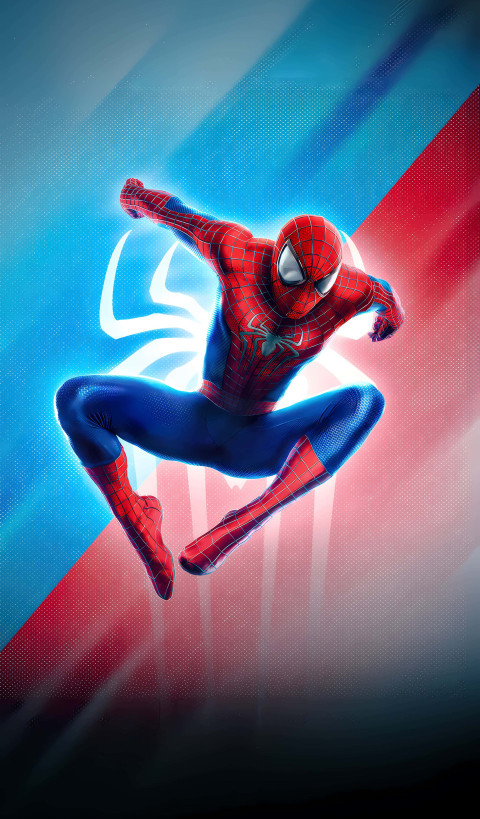 Spiderman Mid-Air Leap in HD Picture