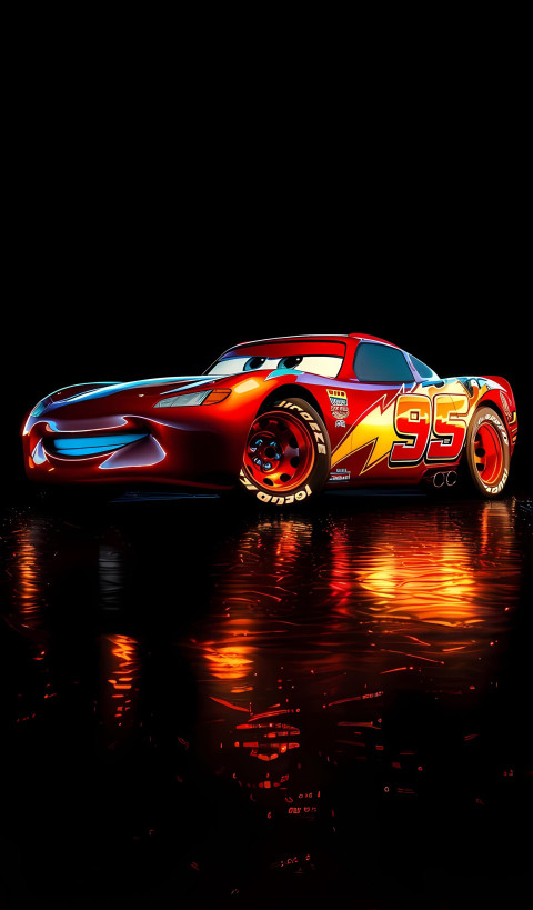 Lightning McQueen Red Phone Wallpaper