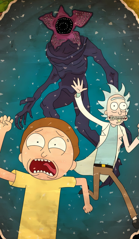 Rick and Morty Wall Art for Mobile