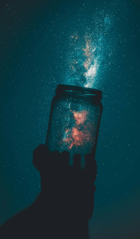 Starlit Sky Phone Background