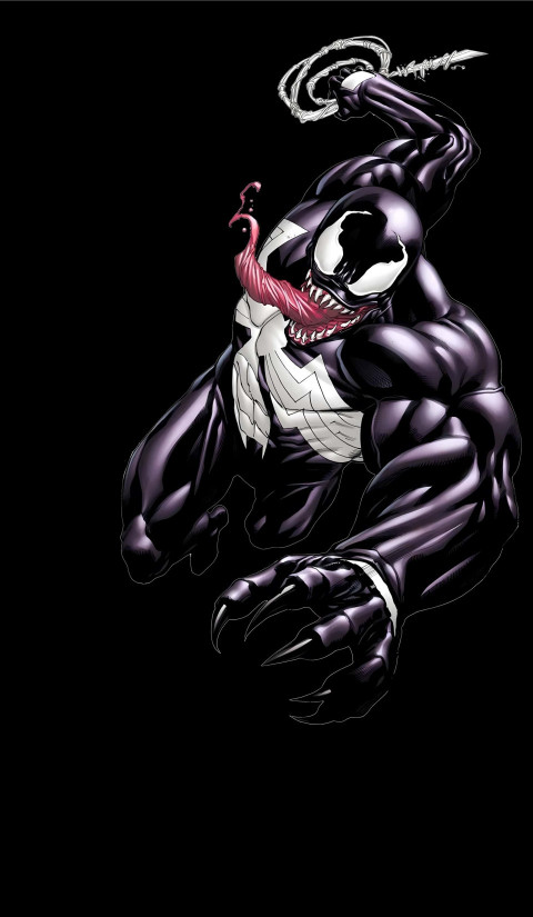 Venom Portrait Dark Style Wallpaper