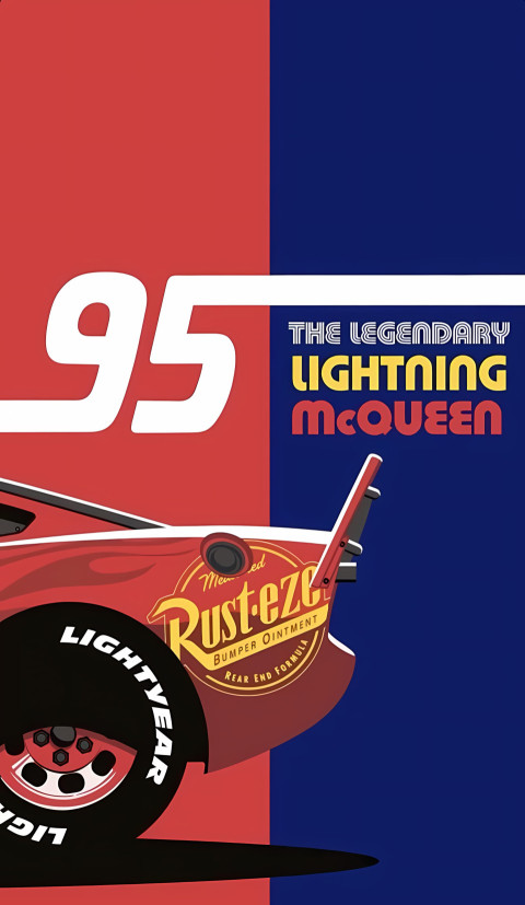 Lightning McQueen iPhone Red Wall HD