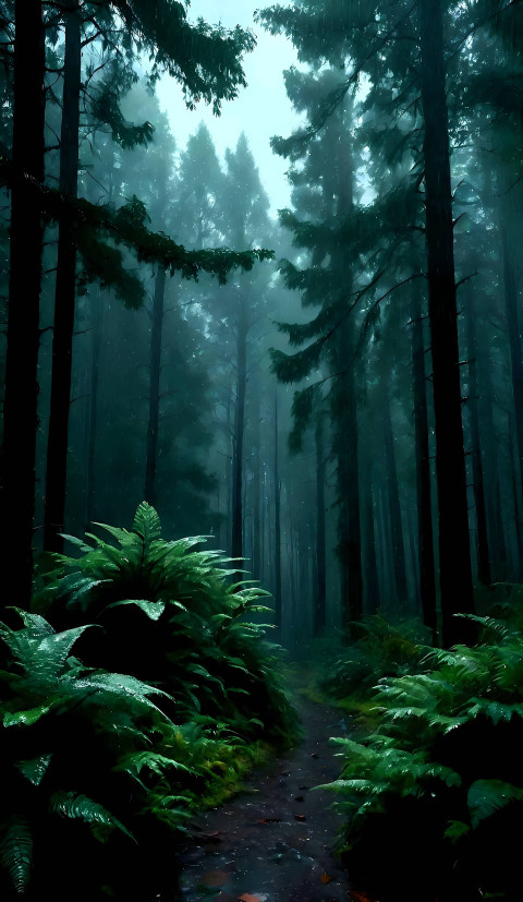 Peaceful Forest Mobile Ultra HD Wallpaper