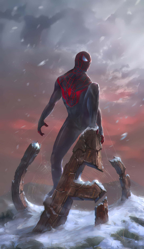 Spiderman Epic Scene HD Background