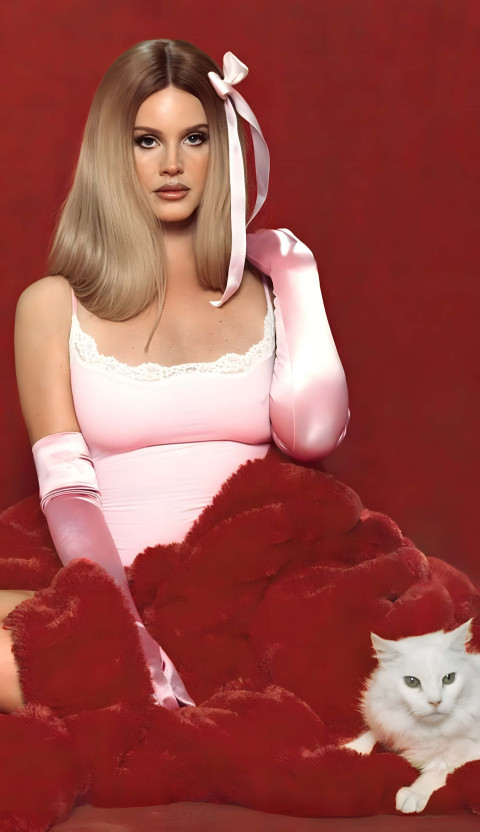 Iconic Lana Del Rey X Cat 4K Phone Image Collection