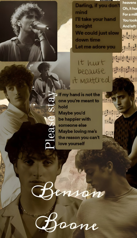 Stylish Benson Boone Phone Wallpaper for Mobile Screen