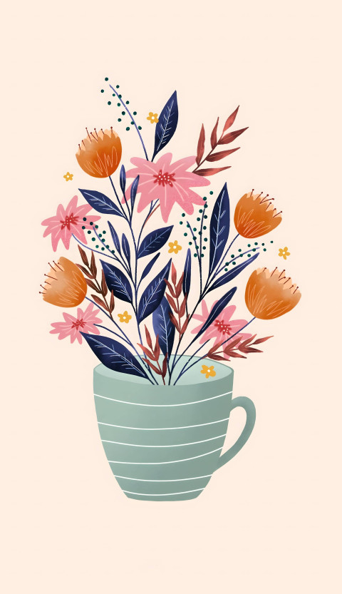 Gorgeous Flower Background for Mobile Use