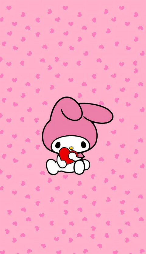 My Melody Pink Mobile Wallpaper