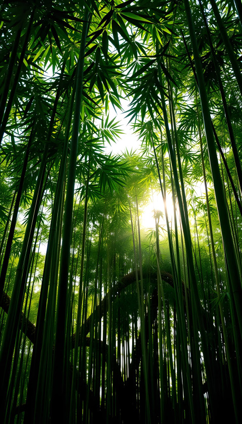 Bamboo Shadows Phone Background
