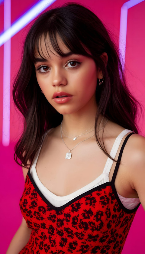 Jenna Ortega Phone Background HD