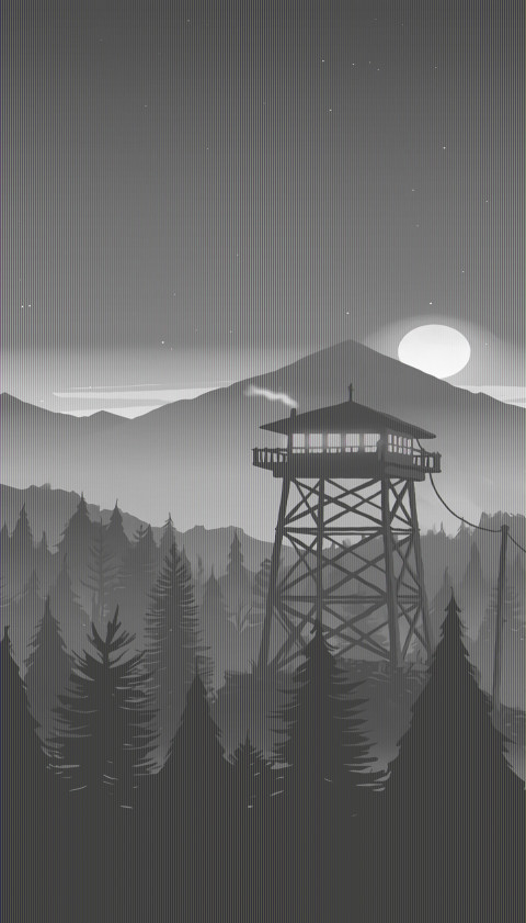 Firewatch Mobile Background for Nature Lover