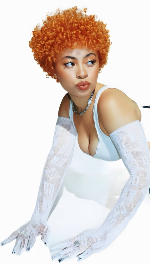 Ice Spice Fashion Editorial Phone Background