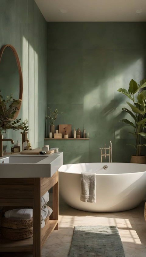 Modern Bathroom Mobile Picture in Clear HD