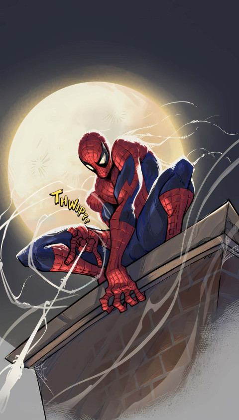 Spiderman City Scene HD Image for Wallpaper