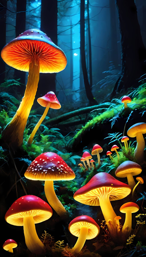 Fun Mushroom Wallpaper for Phone Cute & Colorful