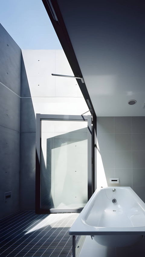 Contemporary Bathroom Mobile Image for Phone