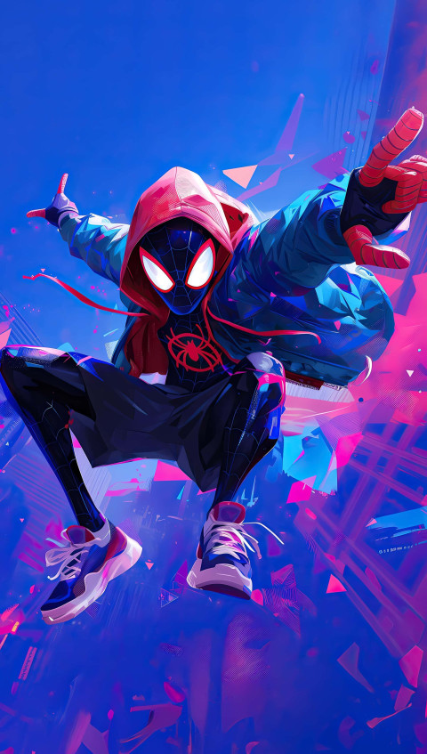 Spiderman Classic Pose Wallpaper in HD