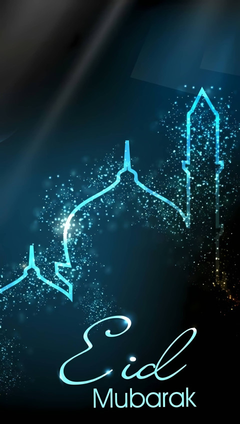 Eid Mubarak Stylish Calligraphy Image